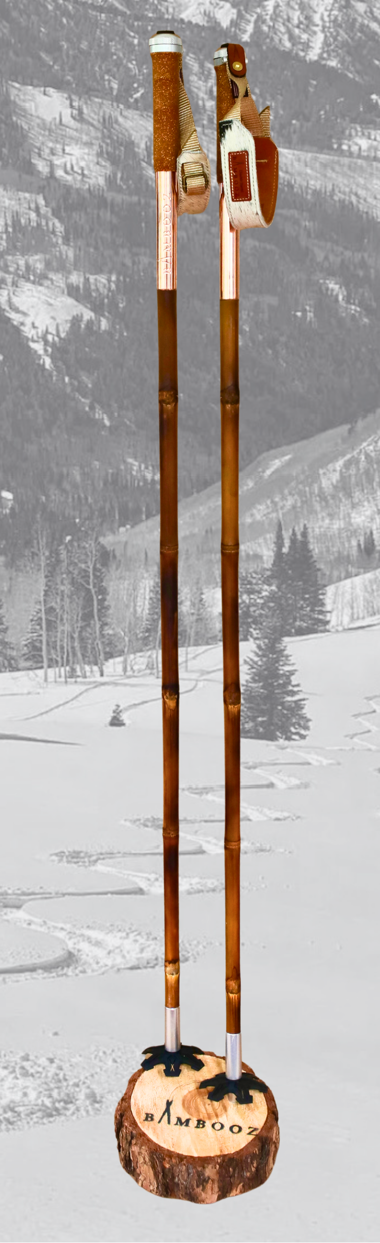 ski poles flask
